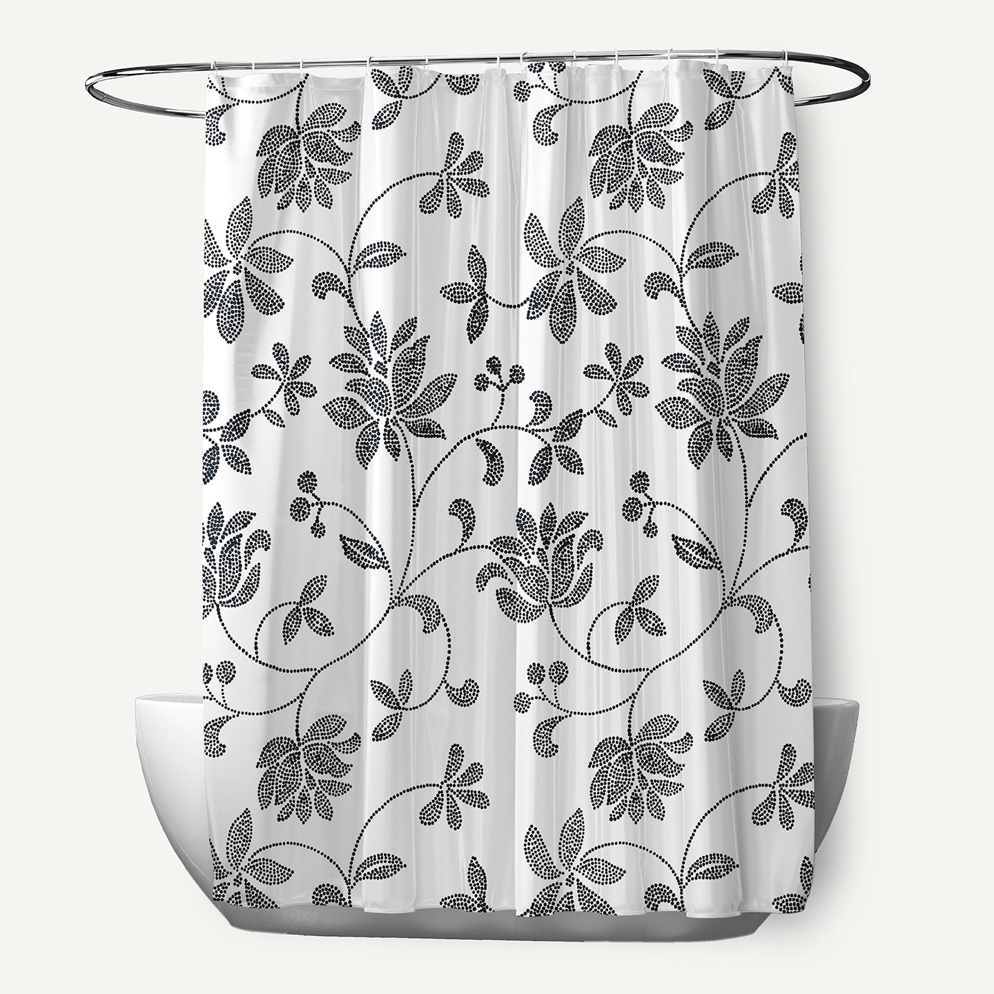Traditional Floral Shower Curtain