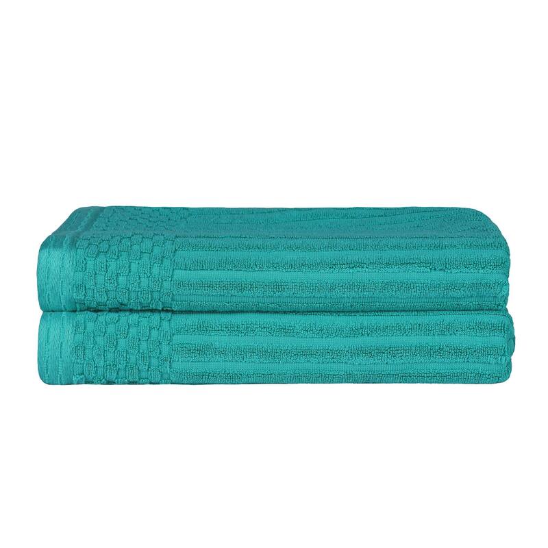 Superior Ribbed Cotton Absorbent Heavyweight Bath Towel Set