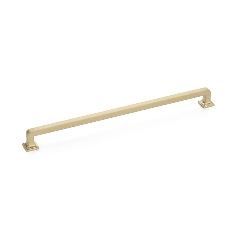 Schaub and Company Menlo Park 12" Center to Center Contemporary - Signature Satin Brass