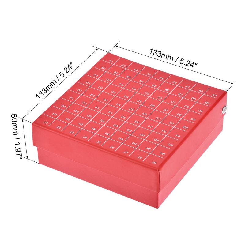Centrifuge Tube Holder 81-Well Waterproof Cardboard Yellow for 1.8/2ml Tubes