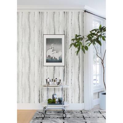 Abstract Joliet Delesse Platinum Marbled 33' L X 20.9" W Wallpaper Roll