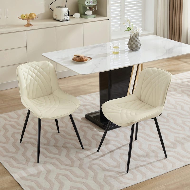 Dining Chairs Set of 2, Mid Century Modern Kitchen Chairs