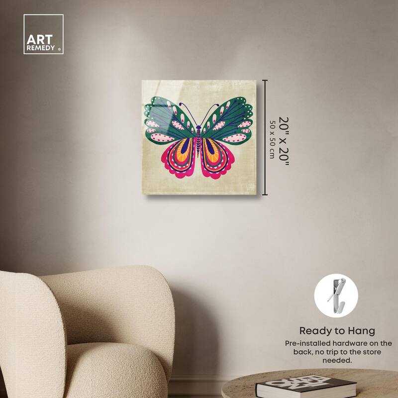 Butterfly Wings Acrylic by Art Remedy, Ready to Hang