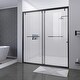 Shatterproof Laminated Glass Ultra Smooth Shower Door(Vertical Stripe ...