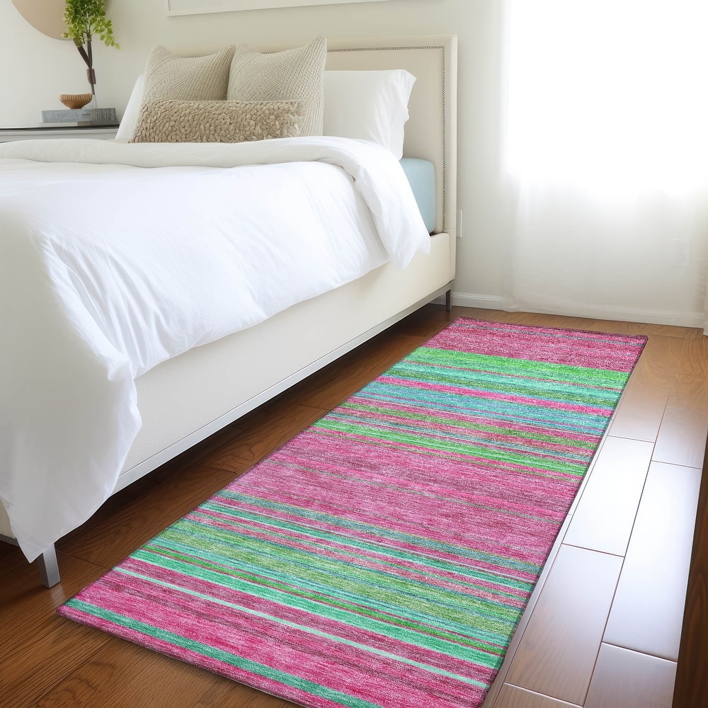 Premium Washable Super Soft Modern Stripes Mayfield Rug