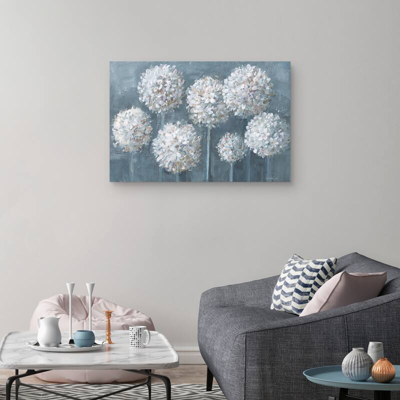 Simple Agapanthus by Danhui Nai Canvas Art Print