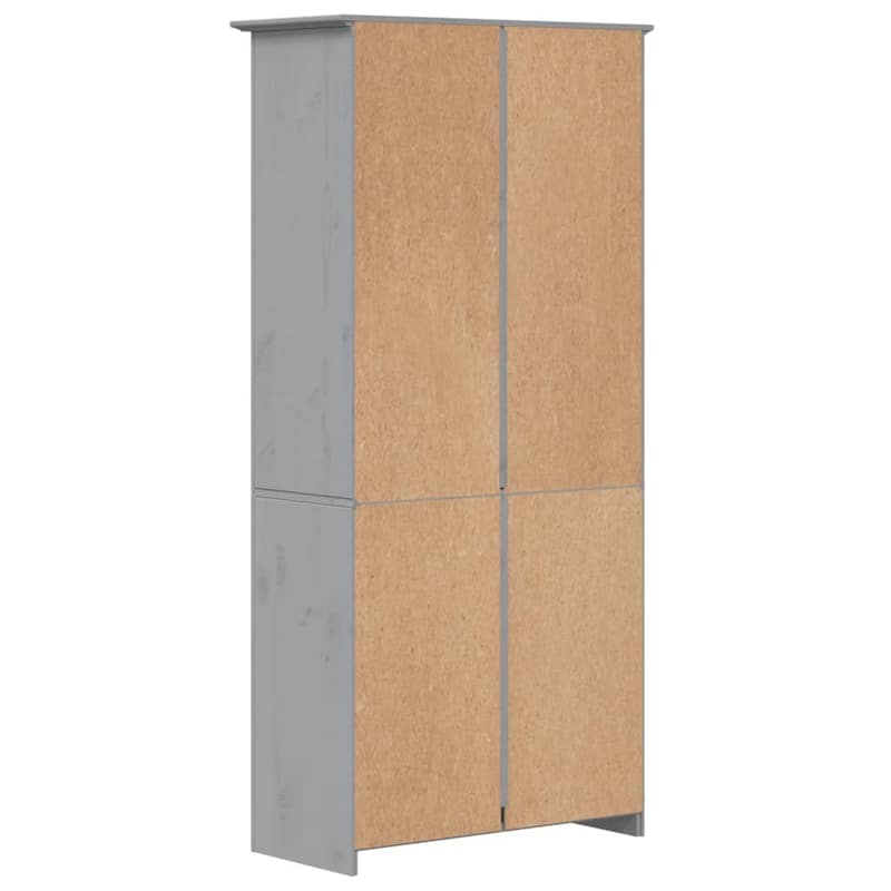 vidaXL Bookcase 5-Tier Storage Bookshelf with Shelves BODO Solid Wood Pine