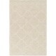 preview thumbnail 8 of 56, Hand-Woven Amy Tone-on-Tone Lattice Wool Rug - 3' x 5'