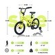 preview thumbnail 17 of 18, 16 Inch Road City Bike For Toddlers Kids, Steel Frame Road Bike With Training Wheels, Lightweight Kids City Bike