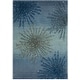 preview thumbnail 84 of 140, SAFAVIEH Handmade Soho Miyase Modern Burst New Zealand Wool Rug 2' x 3' - Denim