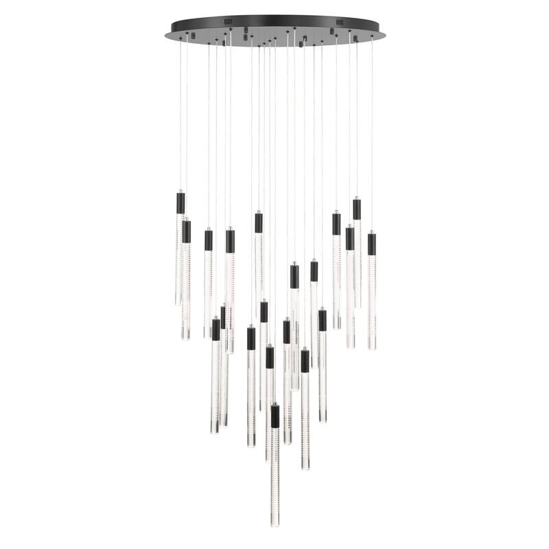 Artcraft Celine Integrated LED Chandelier - Black Finish