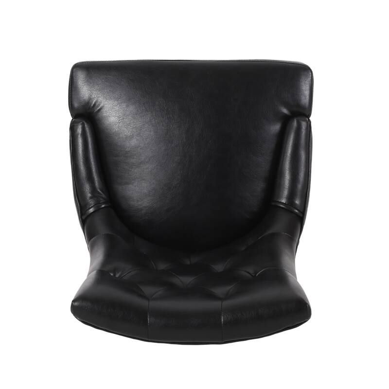 Modern Tufted Diamond Quilted Dining Chairs with Sloping Arms and Upholstered Seat for Dining Rooms, Set of 2