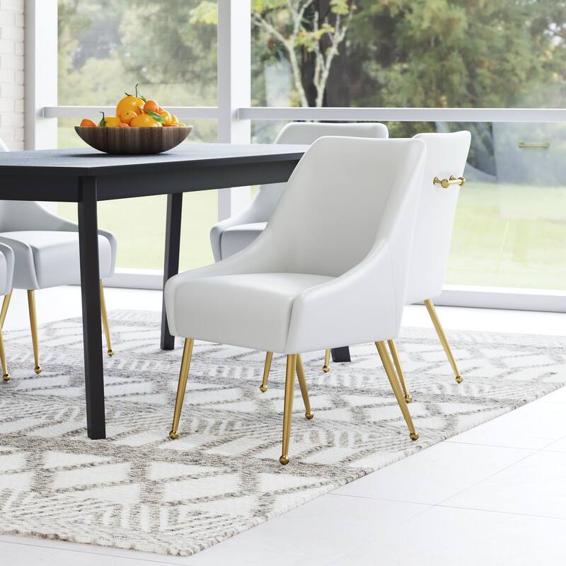 Maxine Dining Chair Gray & Gold