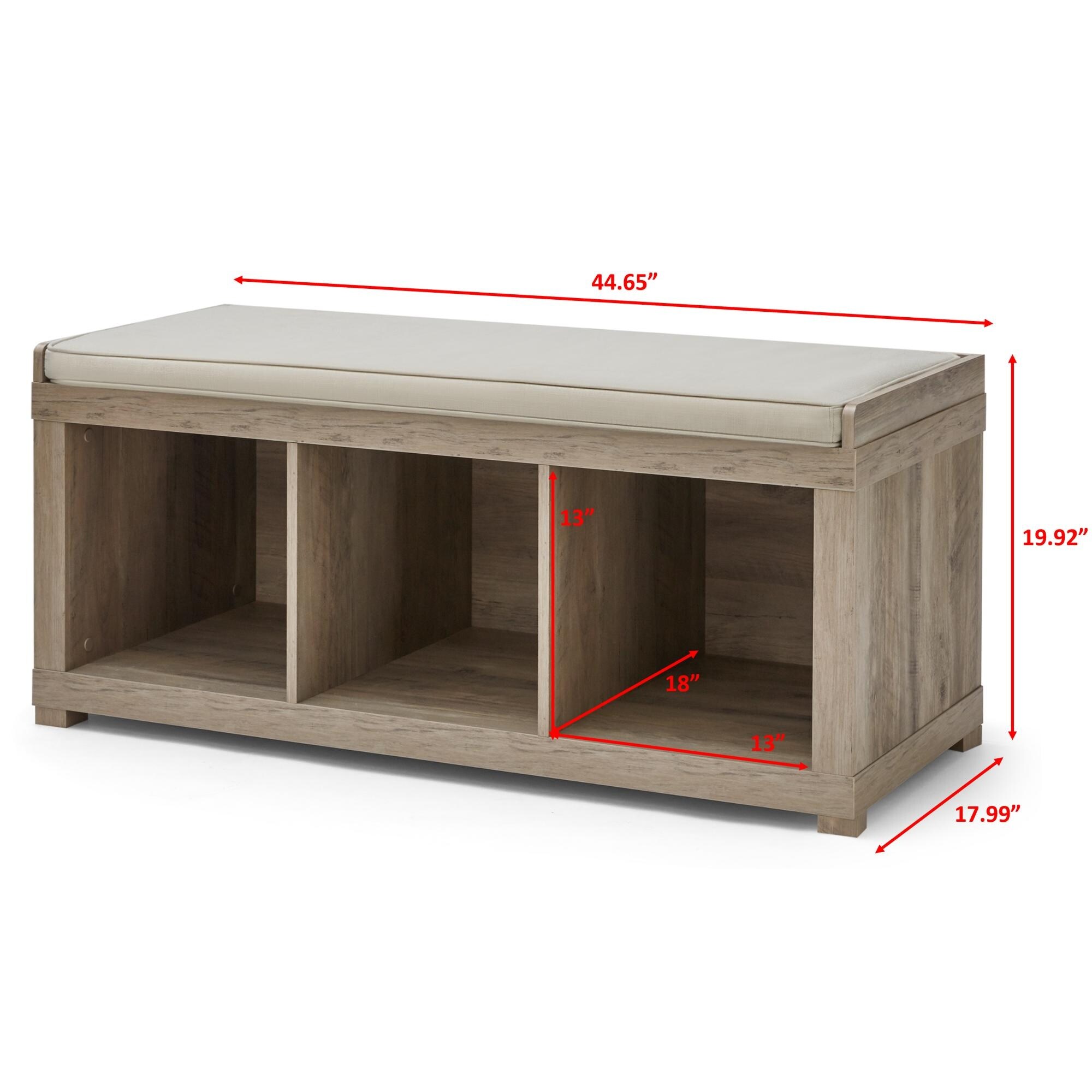 3 cube storage bench bed bath new arrivals and beyond