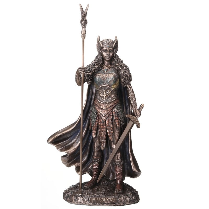 9.84 inches Height Cold Cast Bronze Hippolyta the Queen of the Amazons Bronze Finish Figurine