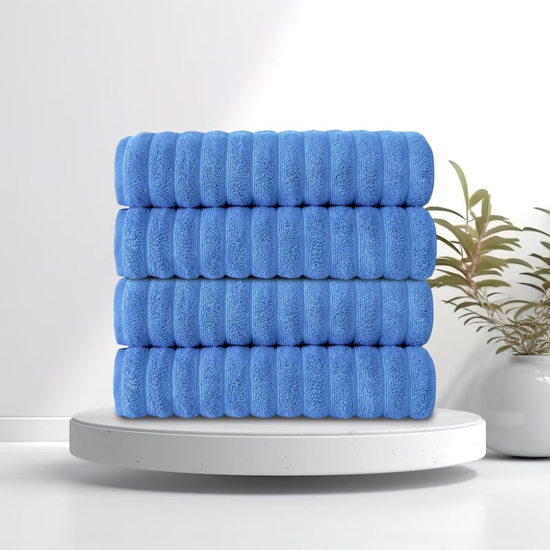 Brampton Turkish Cotton 4 Piece Bath Towels Set Heavyweight 27x54"