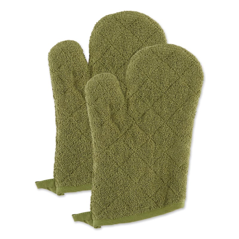 Terry Ovenmitt - Blueberry S/2 - Antique Green