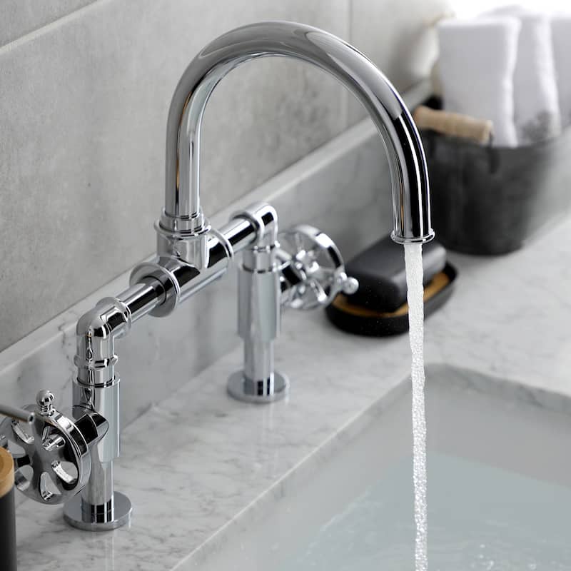 Kingston Brass Belknap Bridge Bathroom Faucet