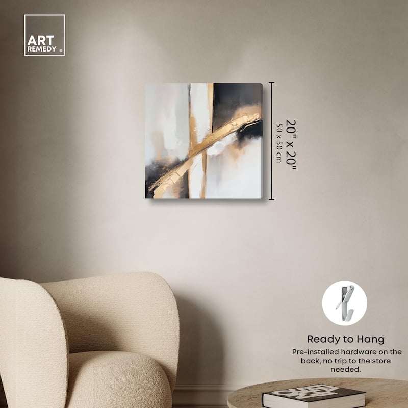 Gilded Rupture II Canvas by Art Remedy, Gallery Wrapped