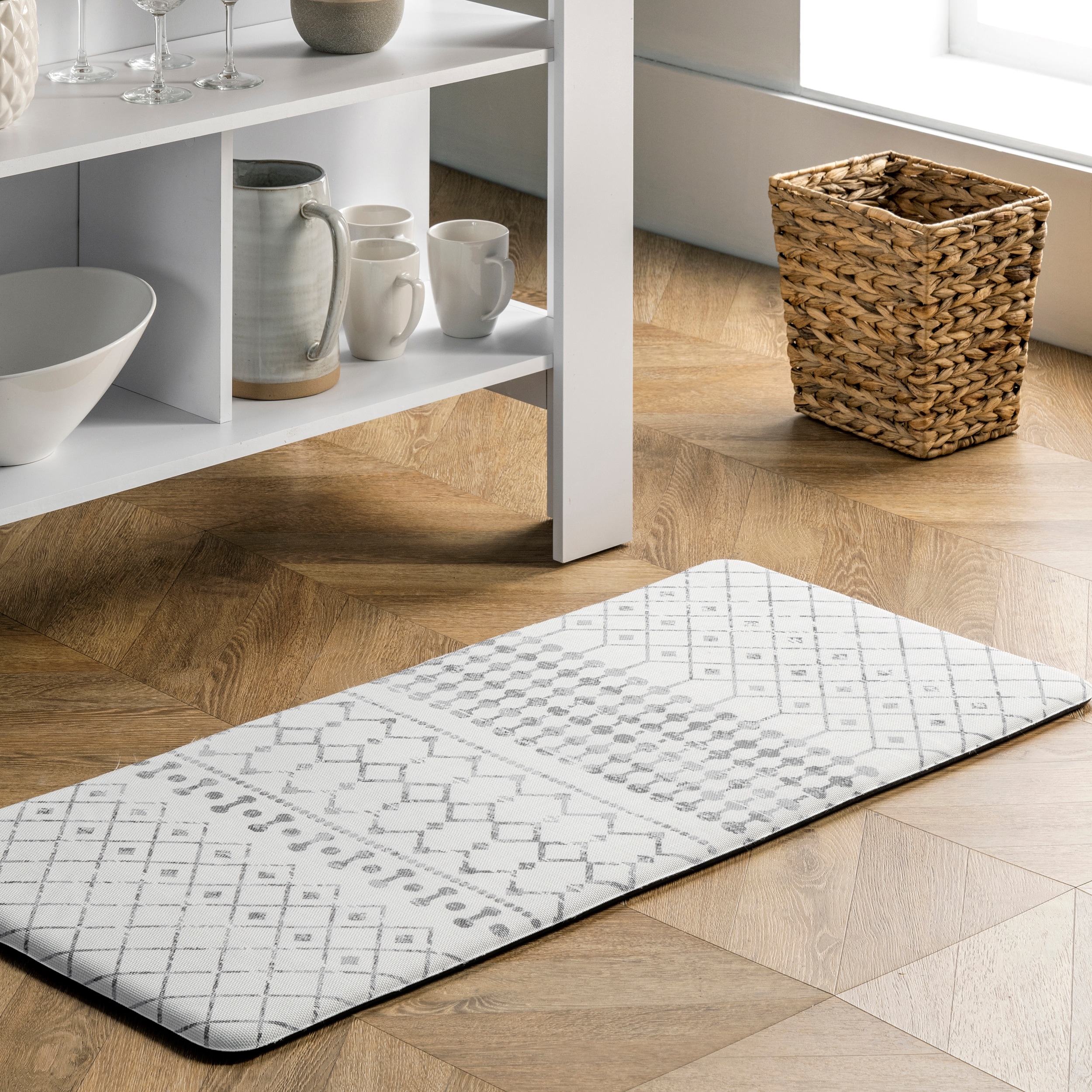 Nuloom Moroccan Anti Fatigue Kitchen or Laundry Room Comfort Mat