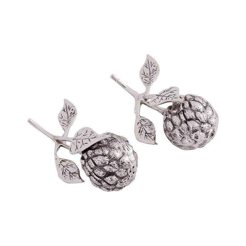 Elk Home Nickel Finish Metal 2 Inch Wide Salt And Peppar