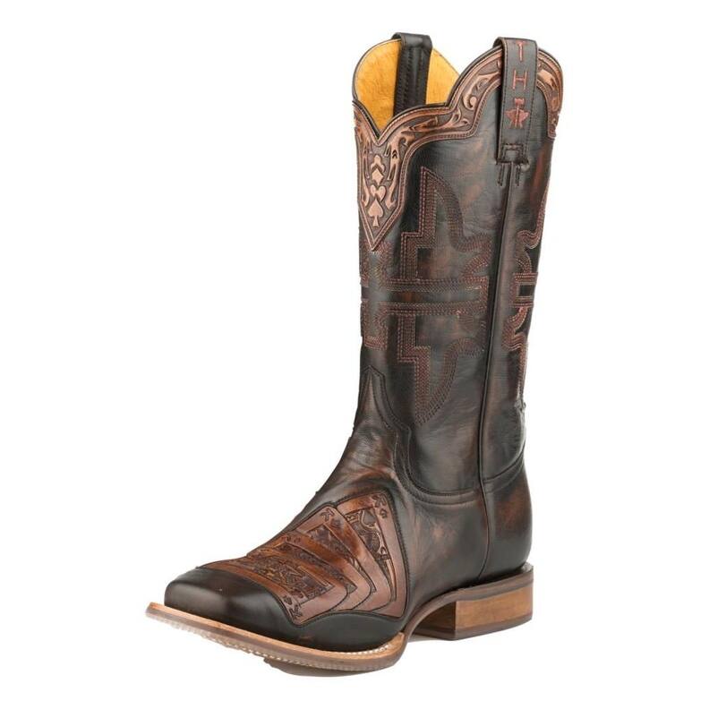 Tin Haul Western Boots Mens 4 Kings Black 14-020-0077-0427 BL