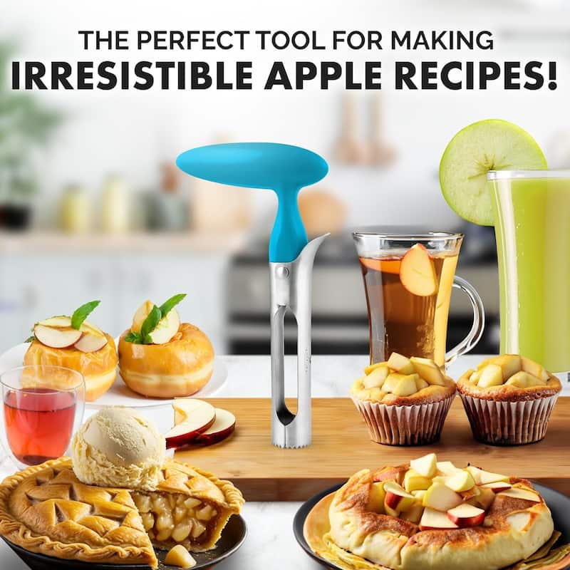 Zulay Kitchen Ultra Sharp Stainless Steel Apple Corer Tool