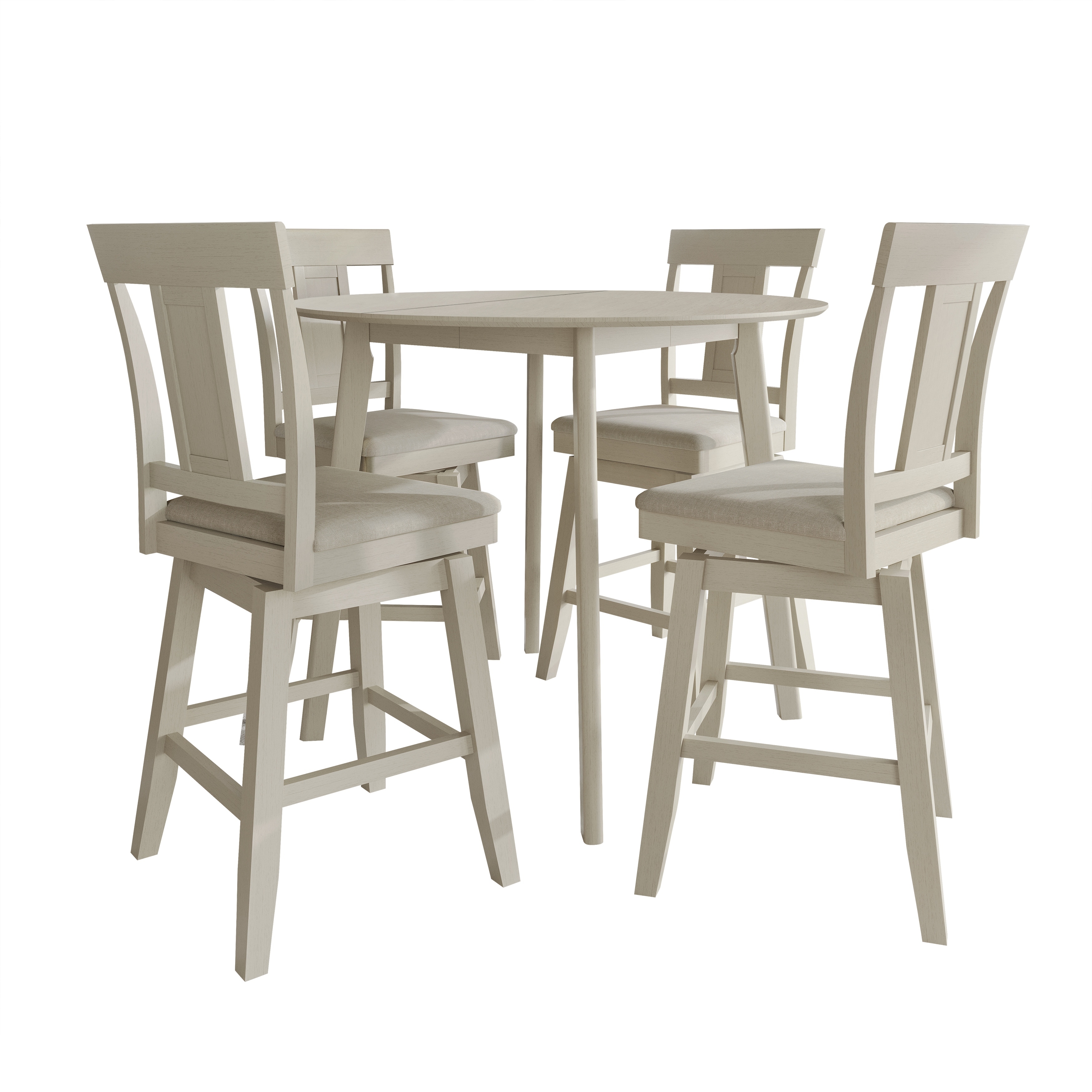 CraftPorch Luxury Swivel Counter Chair with Round Table