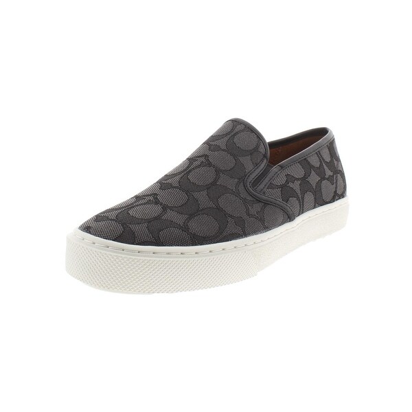 coach black slip on shoes