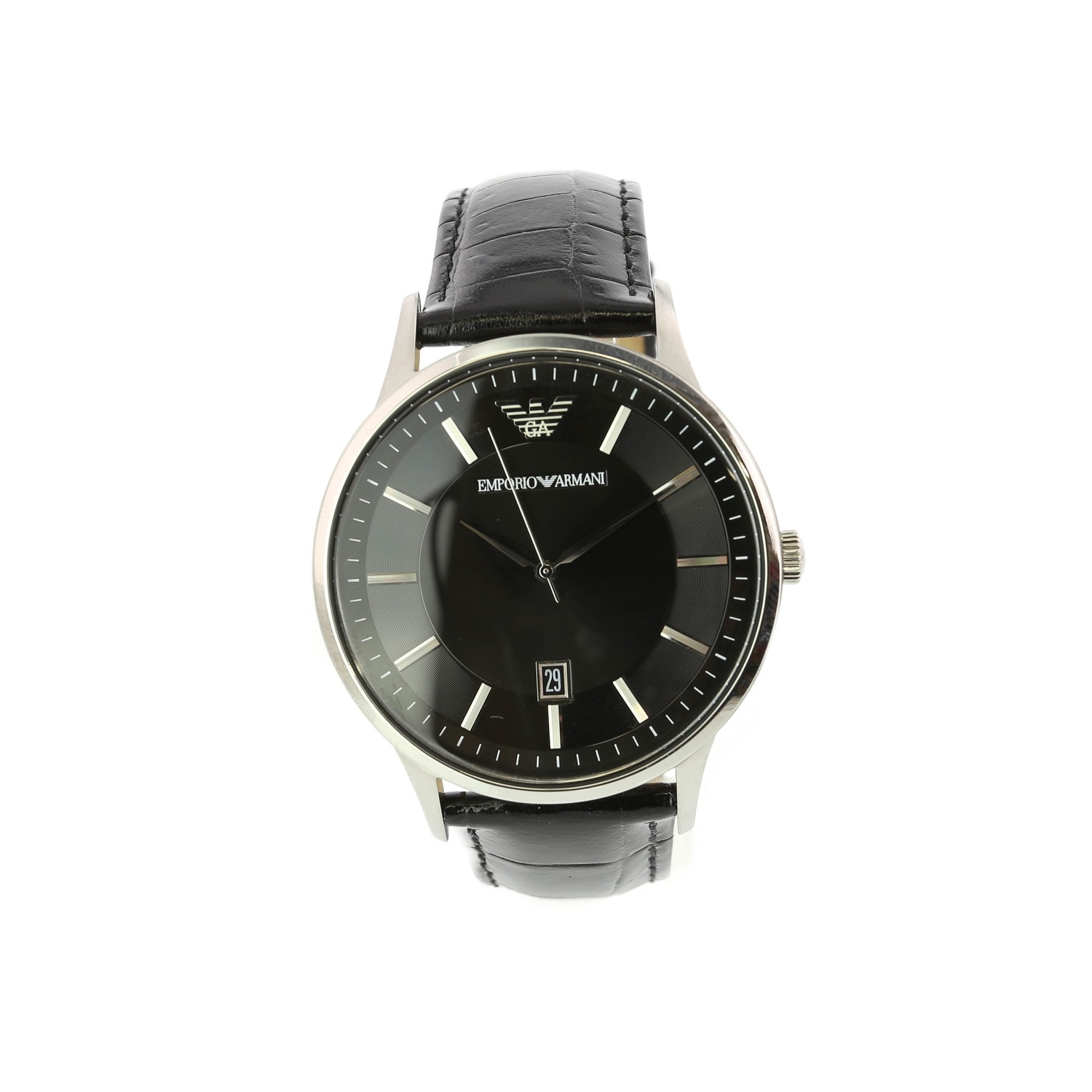 armani watches for men black