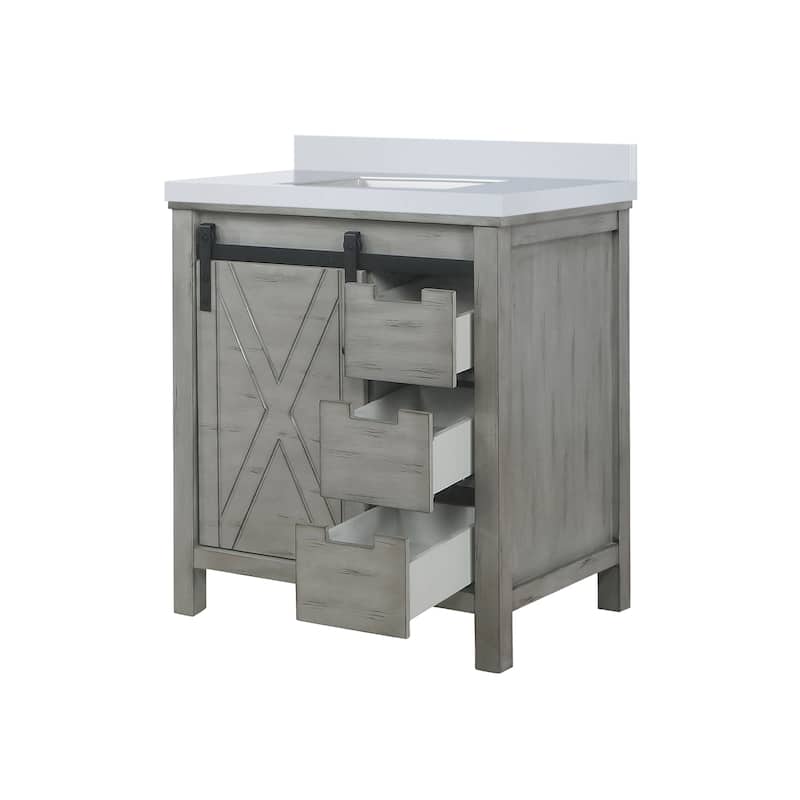 Marsyas Bath Vanity and Cultured Marble Countertop