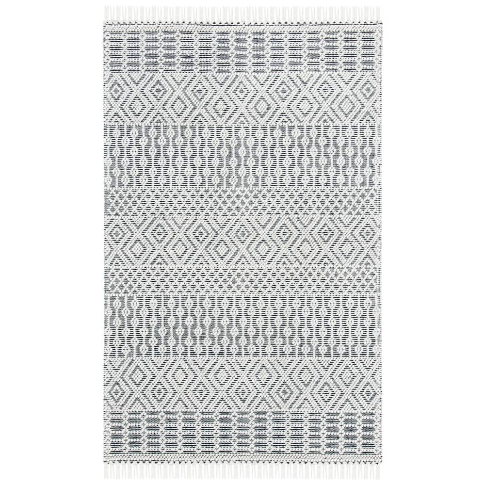 SAFAVIEH Handmade Natura Estel Wool Fringe Rug