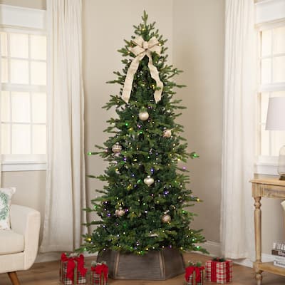 Real Touch™ Elite Pre-Lit Breckenridge Pine IPT Artificial Christmas Tree - 7' Dual Color LED - 7 Foot