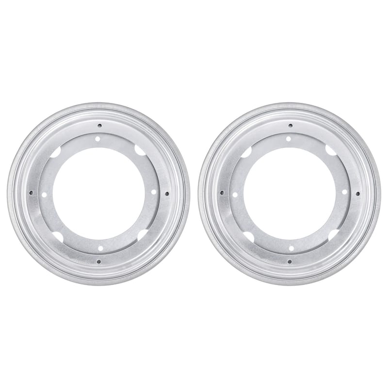 Lazy Susan Hardware, 2Pcs 8 Inch Iron Round Ball Bearing Rotating Plate - Silver