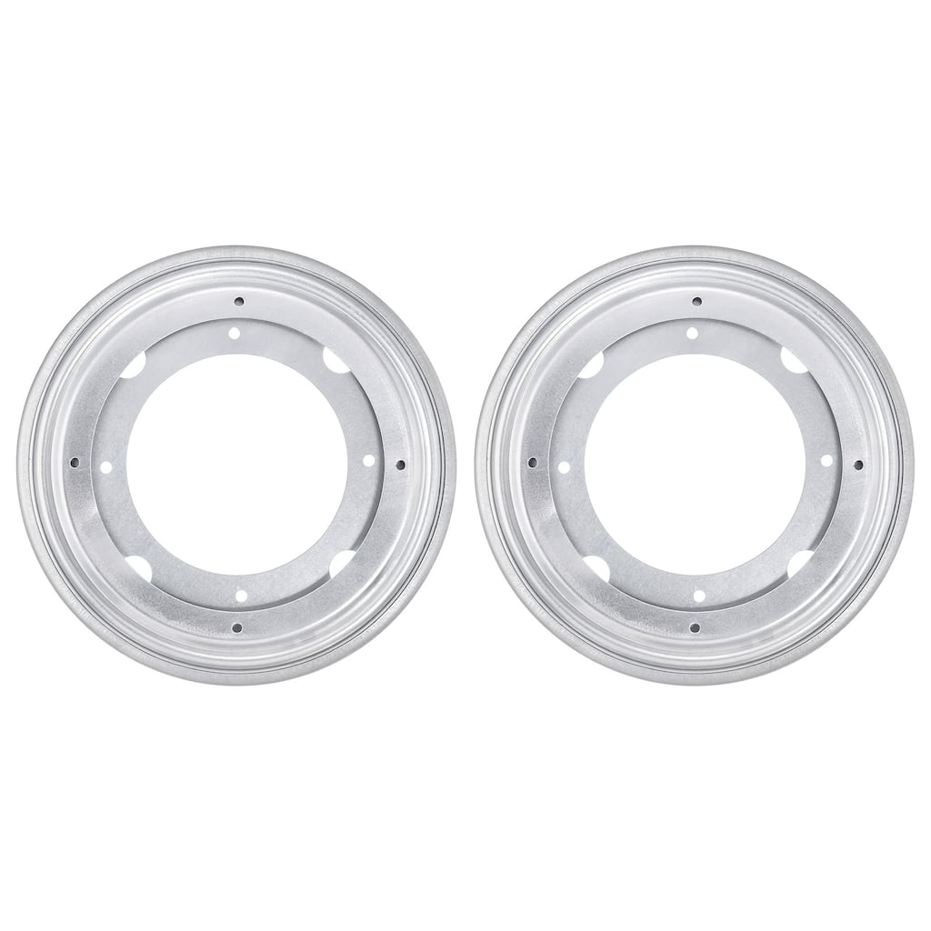 Lazy Susan Hardware, 2Pcs 8 Inch Iron Round Ball Bearing Rotating Plate - Silver