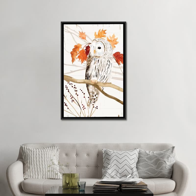 iCanvas "Harvest Owl II" by Victoria Borges Framed Canvas Print