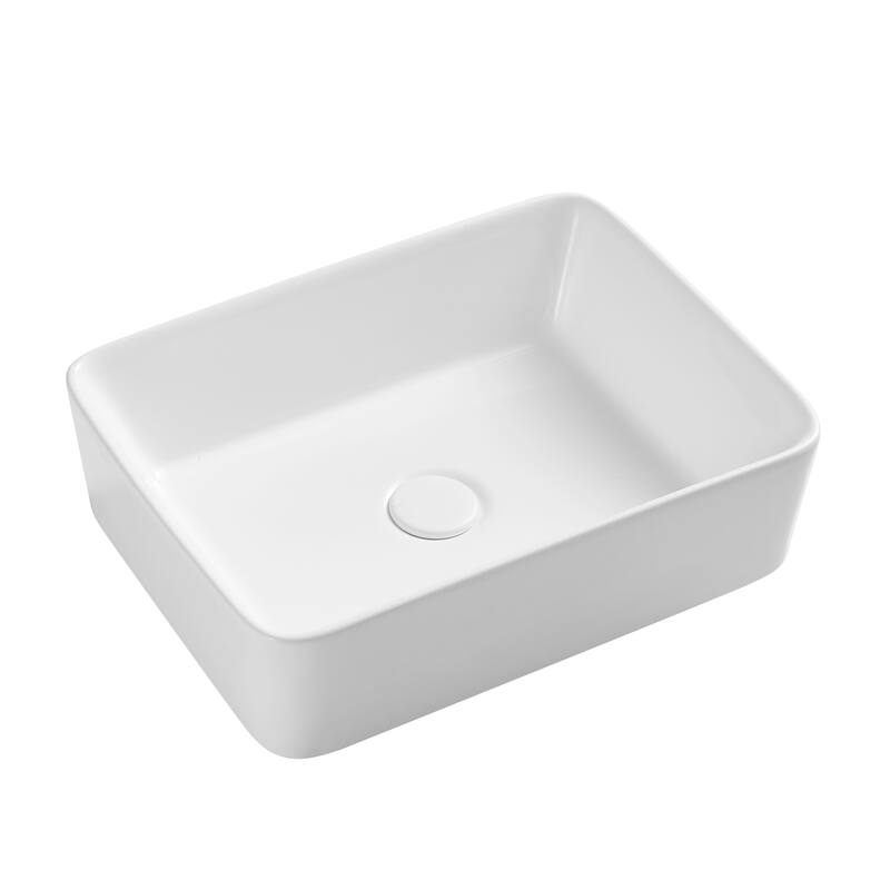 Eridanus 19" x 15" Rectangular Countertop Bathroom Vessel Sink