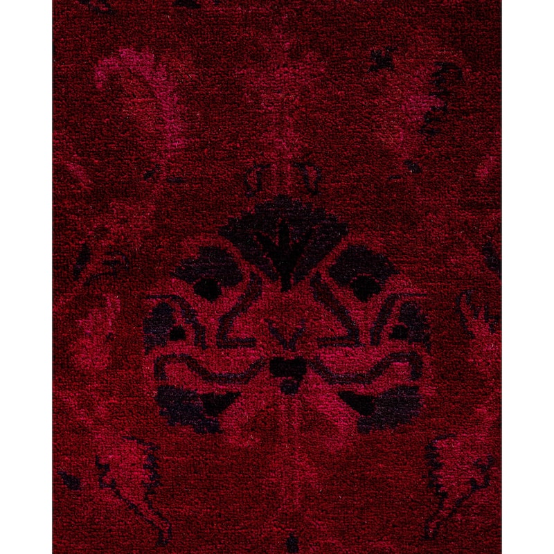 Overdyed One-of-a-Kind Hand-Knotted Area Rug - Pink - 9' 2" x 12' 1"