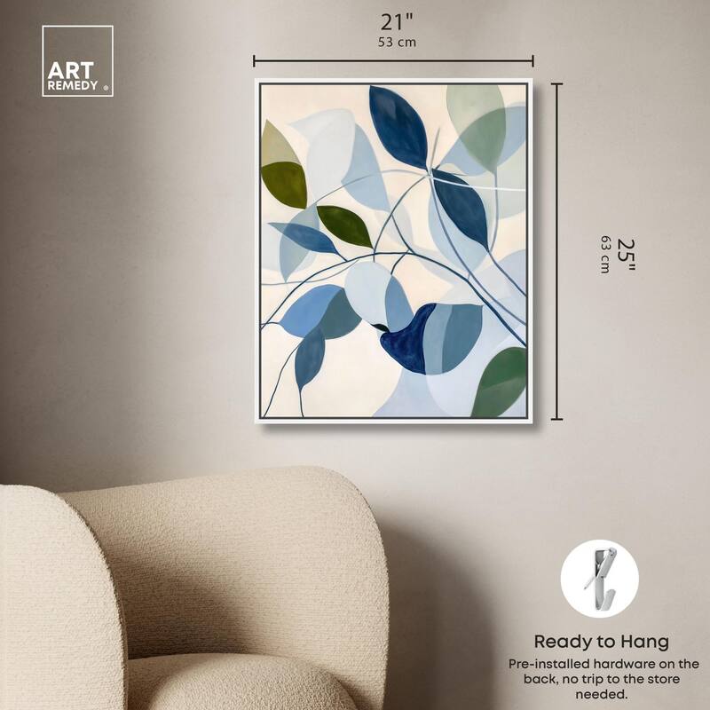 Woven Botanicals I Canvas by Art Remedy