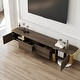 preview thumbnail 18 of 59, 79 inch Wood TV Stand Partial Assembly Entertainment Center Modern Media Console with Drawers and Storage Cabinets