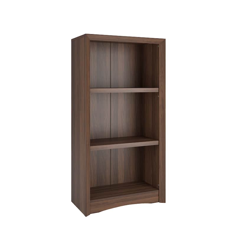 Quadra 47-inch Tall 2 Adjustable Shelf Bookcase - Brown