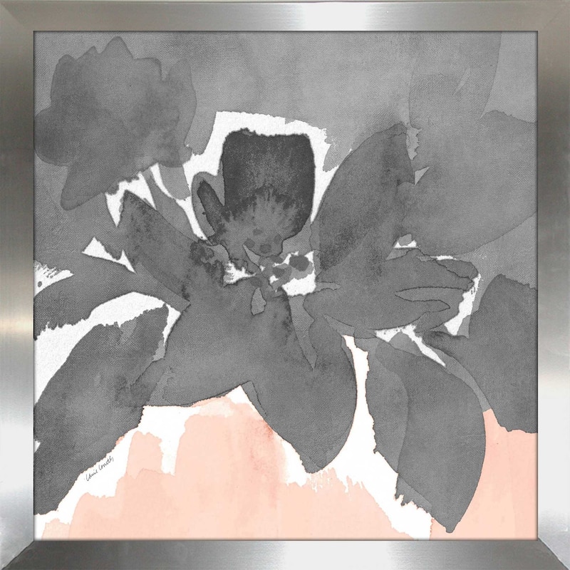 "Gray Modern Fleur I (Square)" Print on Acrylic