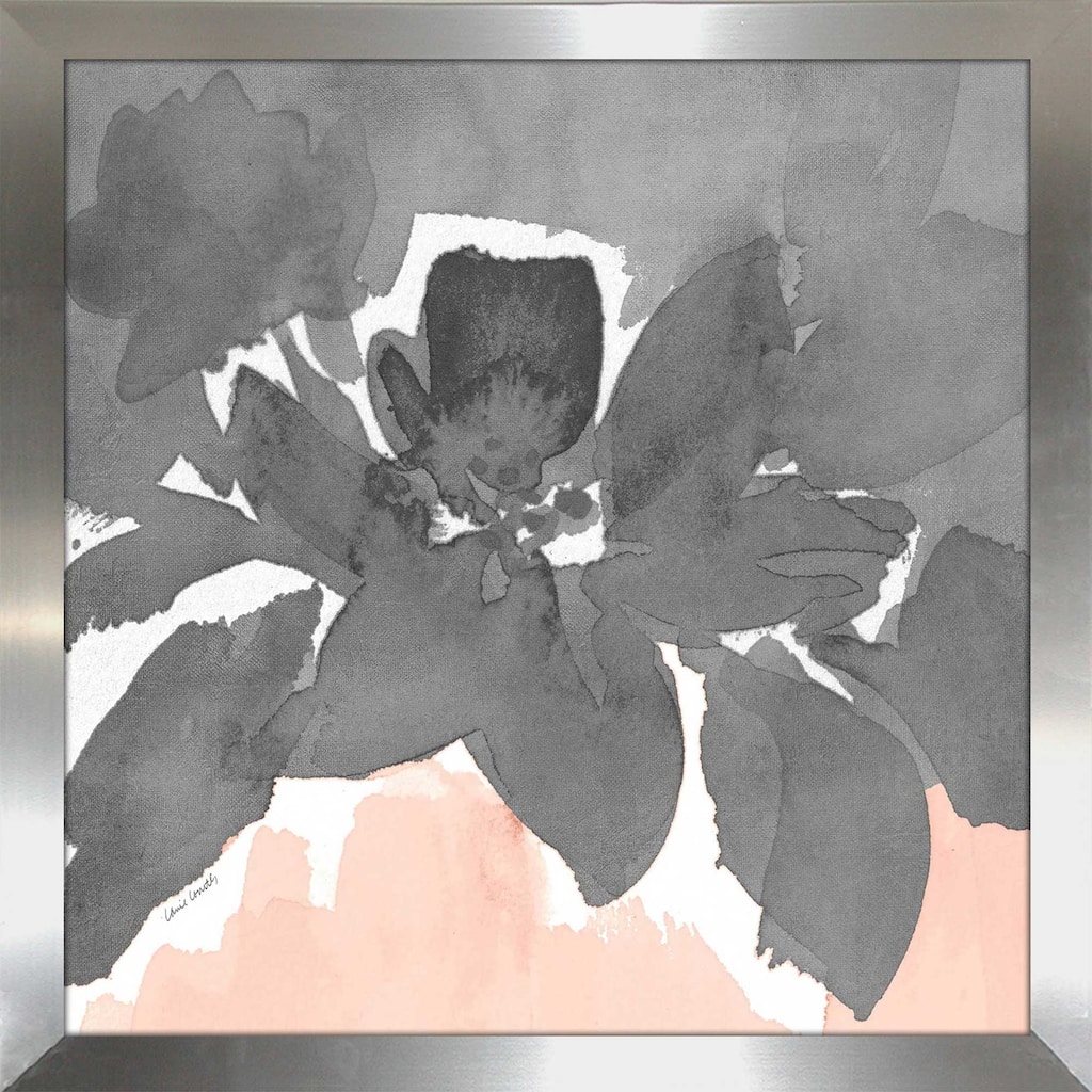 "Gray Modern Fleur I (Square)" Print on Acrylic