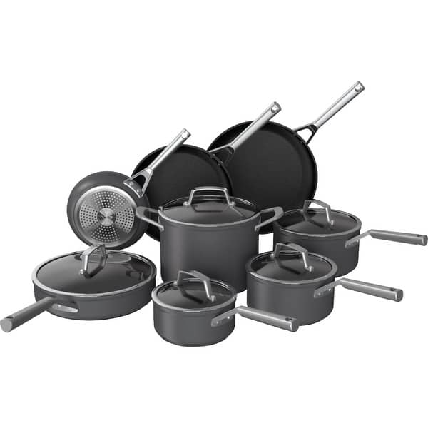 Ninja Foodi NeverStick Premium Hard-Anodized 13-Piece Cookware Set, Slate  Grey - Bed Bath & Beyond - 33698553