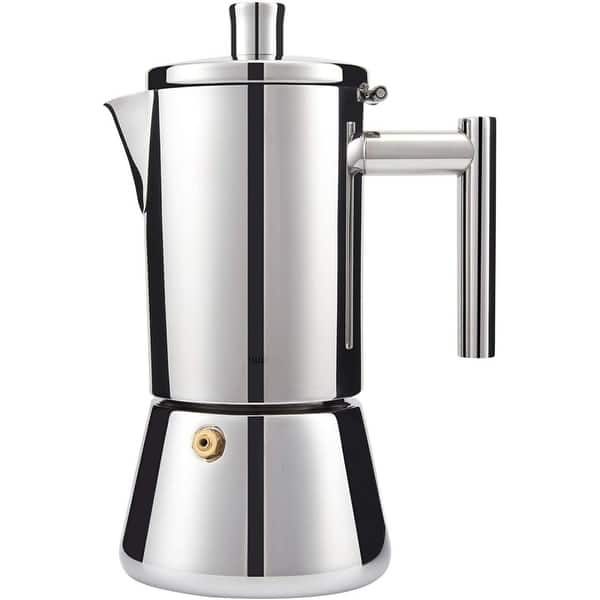 12 Cup Stovetop Espresso Maker Stainless Steel , 17.5 oz - Bed Bath &  Beyond - 37515426