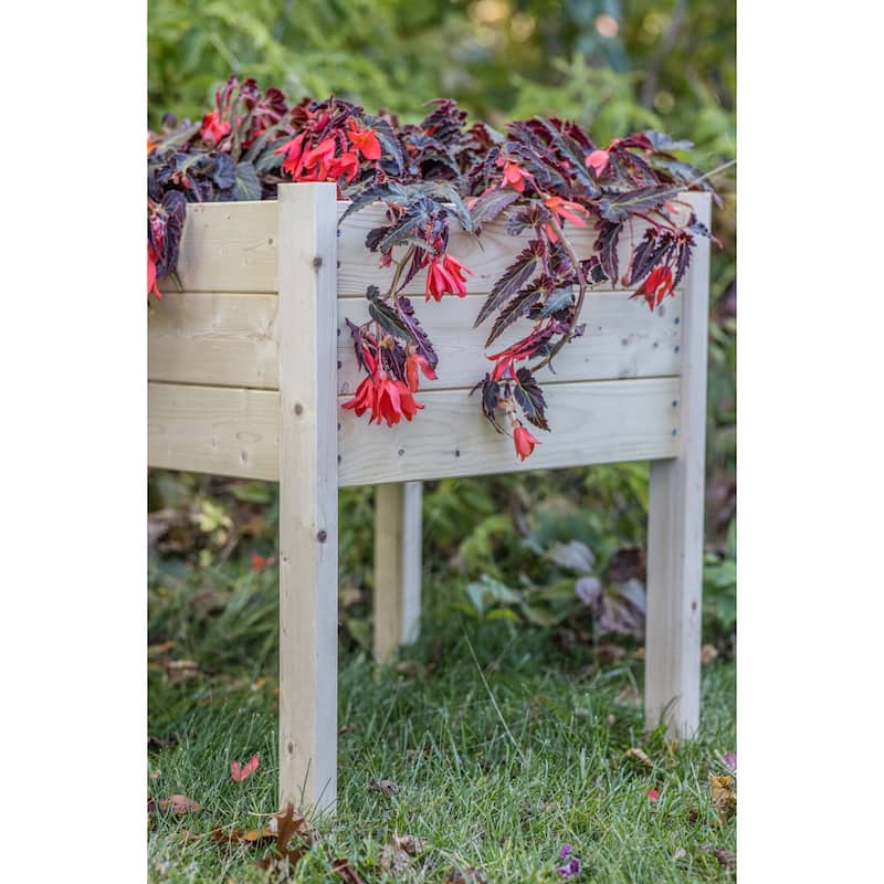 Zylina Raised Garden Planter Collection - Corner Planter Small - 22 x 22 x 26