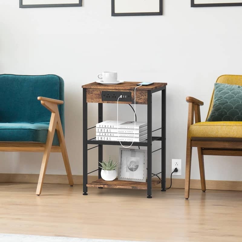 Nightstand with Charging Station