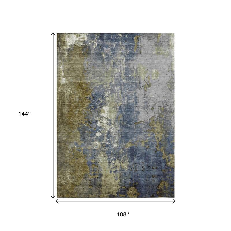 HomeRoots Abstract Transitional Rectangle Outdoor Rug