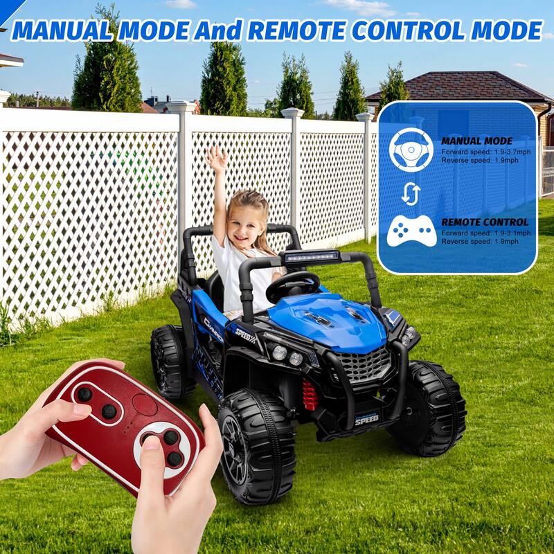 12V Toy Electric Truck UTV Ride On Car for Kids Best Gift