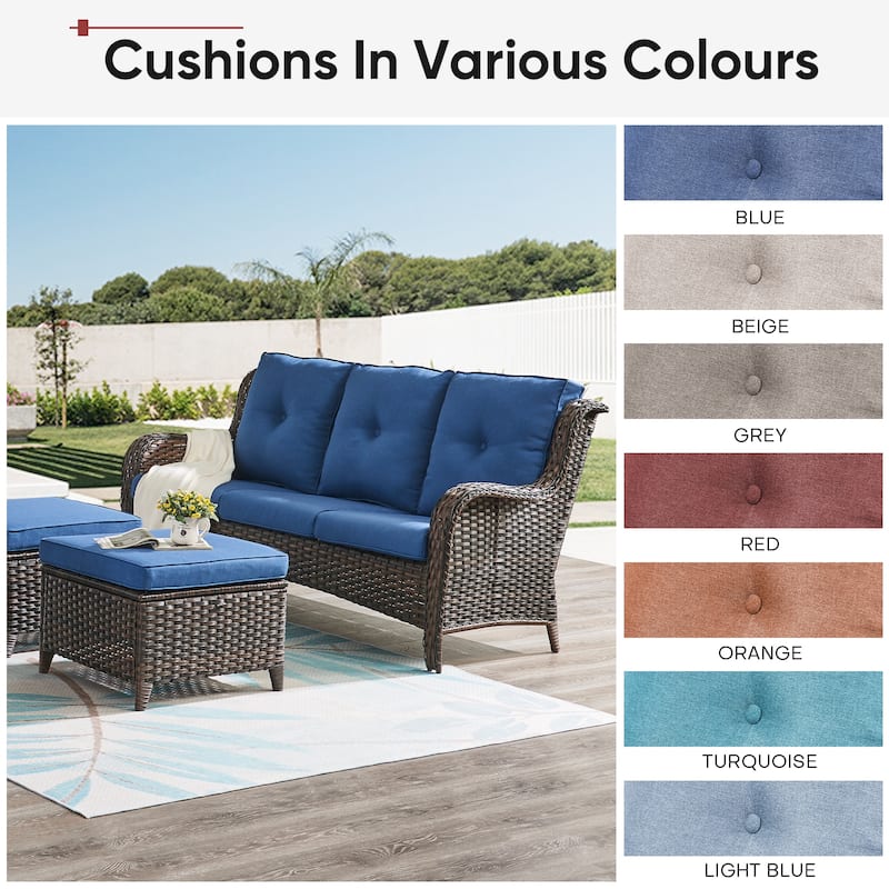 Gymojoy Pillow and Cushion Set Deep Seat Indoor/Outdoor - 25" x 22" x 4"